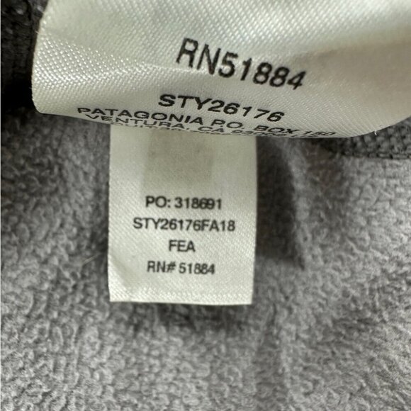 Patagonia Men's Micro D Fleece Pullover Grey Half Zip Sweater Size Medium - Picture 15 of 16